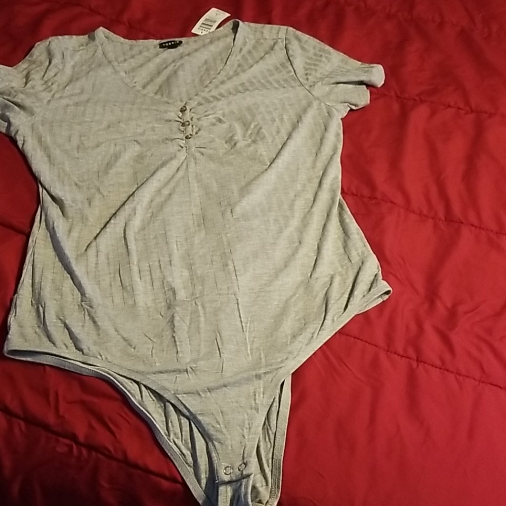 Size 2 Torrid Gray Bodysuit